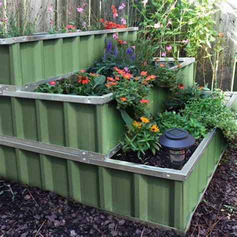 galvanized sheet metal garden bed|galvanized metal containers for gardening.